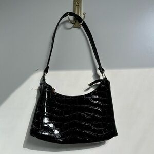 Shein black leather mini bag